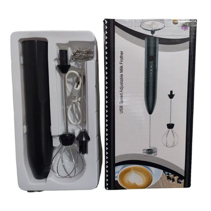 Rechargeable Electric Coffee Frother & Egg Beater | USB Charging High-Speed Handheld Milk Frother & Mixer