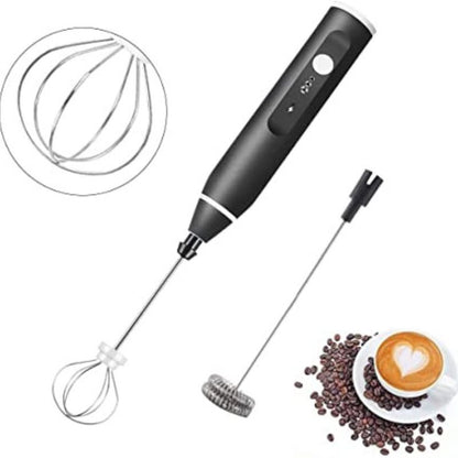 Rechargeable Electric Coffee Frother & Egg Beater | USB Charging High-Speed Handheld Milk Frother & Mixer