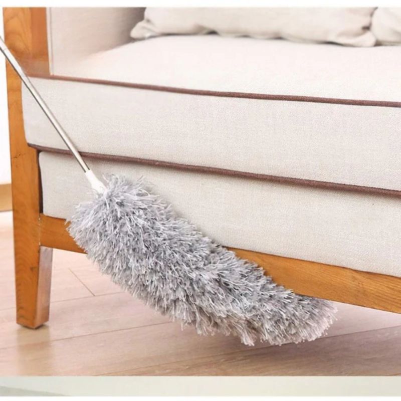 Extendable Telescopic Microfiber Dusting Brush – Flexible Bendable Head | Washable & Reusable Duster