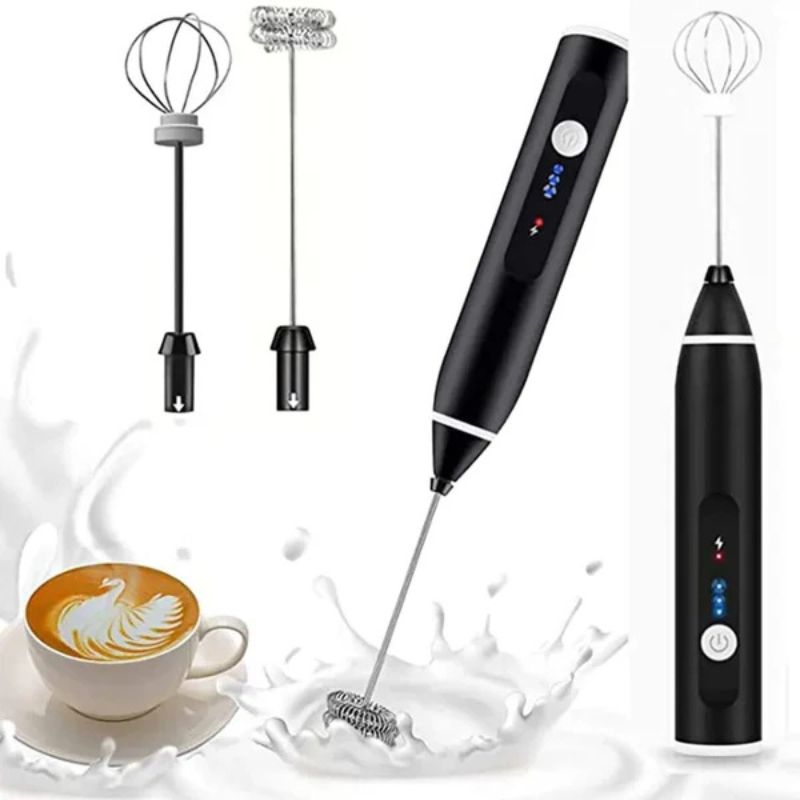 Rechargeable Electric Coffee Frother & Egg Beater | USB Charging High-Speed Handheld Milk Frother & Mixer