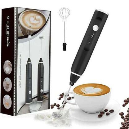 Rechargeable Electric Coffee Frother & Egg Beater | USB Charging High-Speed Handheld Milk Frother & Mixer